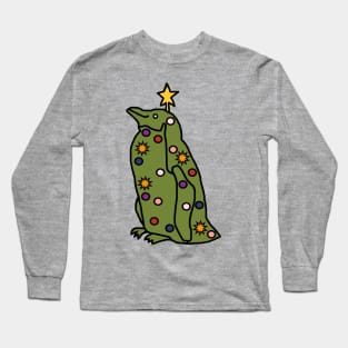 Funny Christmas Tree Penguin Long Sleeve T-Shirt